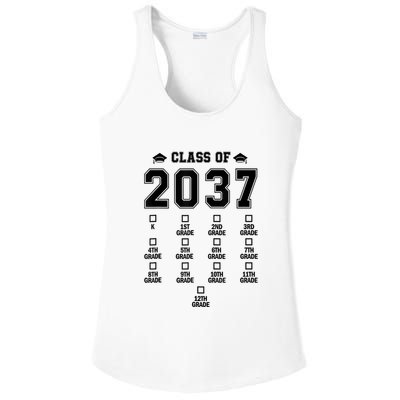 Class Of 2037 Grow With Me Prek To 12th Grade Gift Ladies PosiCharge Competitor Racerback Tank