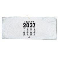 Class Of 2037 Grow With Me Prek To 12th Grade Gift Large Microfiber Waffle Golf Towel