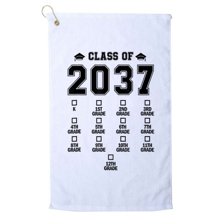 Class Of 2037 Grow With Me Prek To 12th Grade Gift Golf Towel