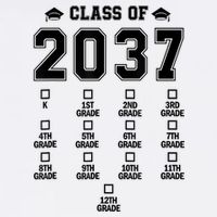 Class Of 2037 Grow With Me Prek To 12th Grade Gift Visor