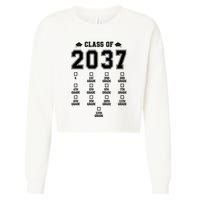 Class Of 2037 Grow With Me Prek To 12th Grade Gift Cropped Pullover Crew