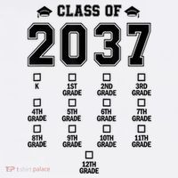 Class Of 2037 Grow With Me Prek To 12th Grade Gift Short Acrylic Beanie