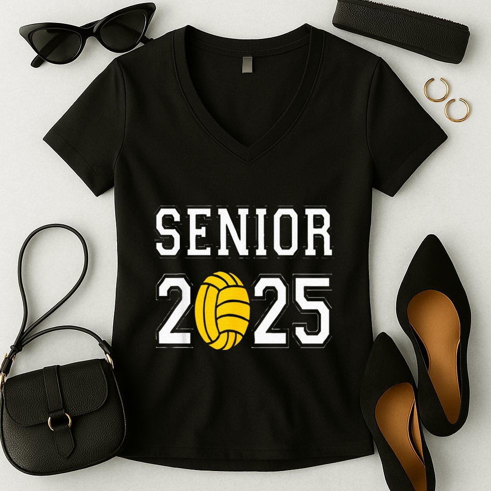 Class Of 2025 Graduation Waterpolo Women's V-Neck T-Shirt