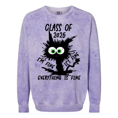 Class Of 2025 Funny Gift Colorblast Crewneck Sweatshirt