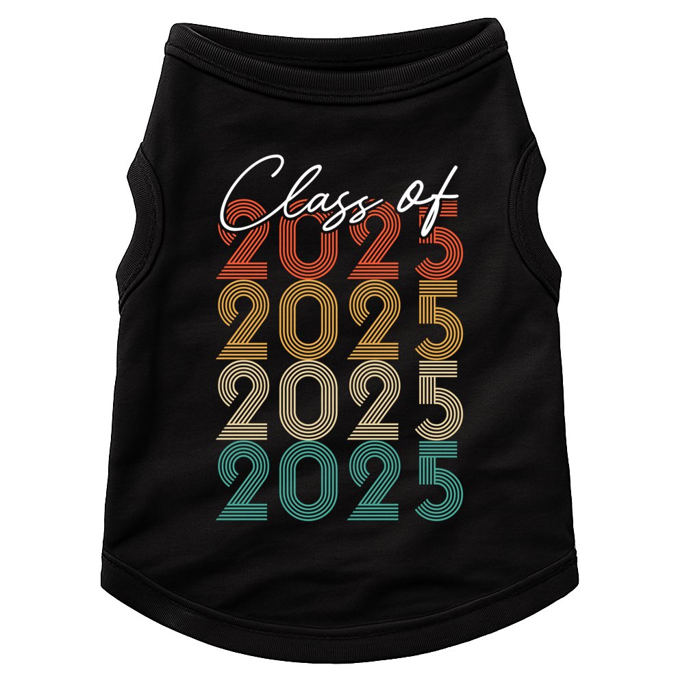 Class Of 2025 Vintage Senior 2025 Gift Doggie Tank