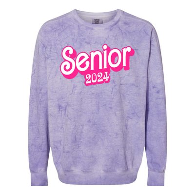 Class Of 2024 Senior Gifts Funny Seniors 2024 Colorblast Crewneck Sweatshirt