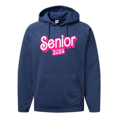 Class Of 2024 Senior Gifts Funny Seniors 2024 Performance Fleece Hoodie