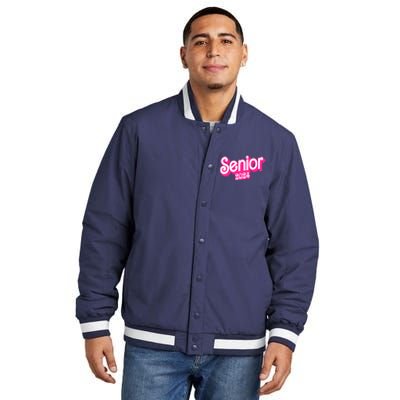 Class Of 2024 Senior Gifts Funny Seniors 2024 Insulated Varsity Jacket