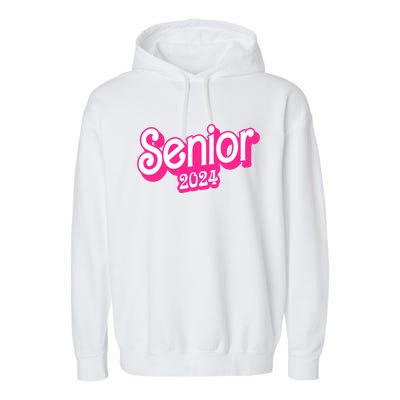 Class Of 2024 Senior Gifts Funny Seniors 2024 Garment-Dyed Fleece Hoodie