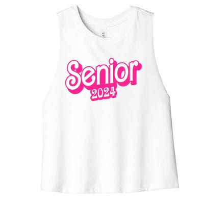 Class Of 2024 Senior Gifts Funny Seniors 2024 Women's Racerback Cropped Tank