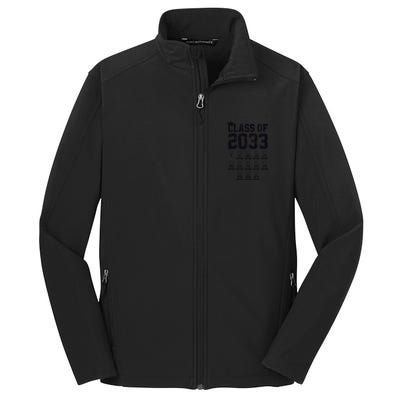 Class Of 2033 Grow With Me Check Mark First Day Of School Core Soft Shell Jacket