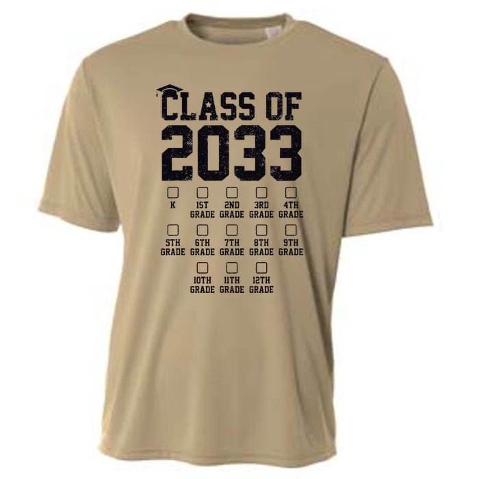 Class Of 2033 Grow With Me Check Mark First Day Of School Cooling Performance Crew T-Shirt