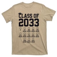 Class Of 2033 Grow With Me Check Mark First Day Of School T-Shirt