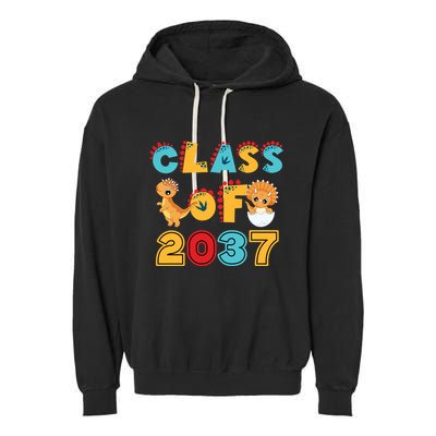 Class Of 2037 Grow With Me Kindergarten Graduation Garment-Dyed Fleece Hoodie