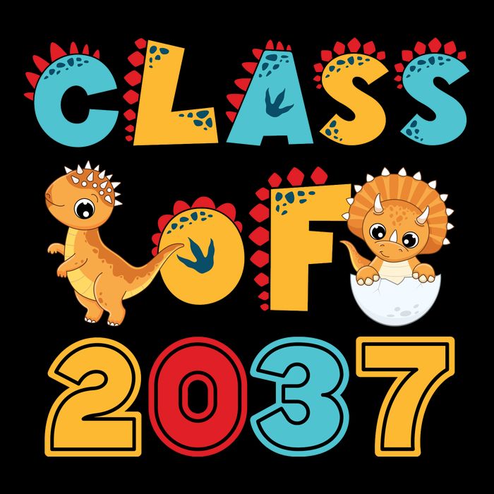 Class Of 2037 Grow With Me Kindergarten Graduation Backpack