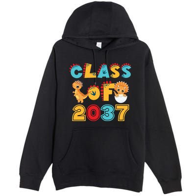 Class Of 2037 Grow With Me Kindergarten Graduation Premium Pullover Hoodie
