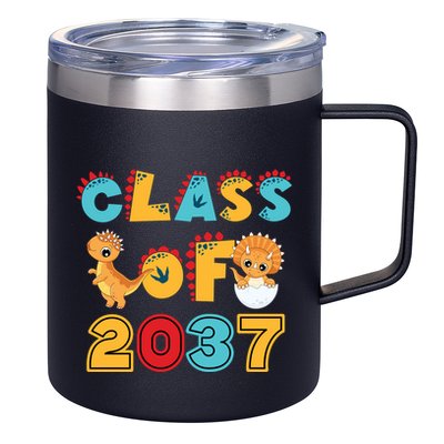 Class Of 2037 Grow With Me Kindergarten Graduation 12oz Stainless Steel Coffee Mug