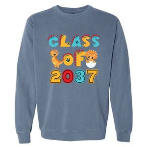 Class Of 2037 Grow With Me Kindergarten Graduation Garment-Dyed Sweatshirt