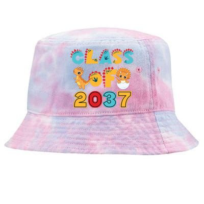 Class Of 2037 Grow With Me Kindergarten Graduation Tie-Dyed Bucket Hat