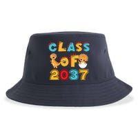 Class Of 2037 Grow With Me Kindergarten Graduation Sustainable Bucket Hat