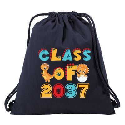 Class Of 2037 Grow With Me Kindergarten Graduation Drawstring Bag
