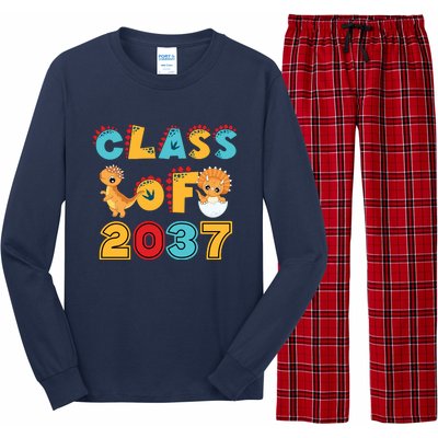 Class Of 2037 Grow With Me Kindergarten Graduation Long Sleeve Pajama Set