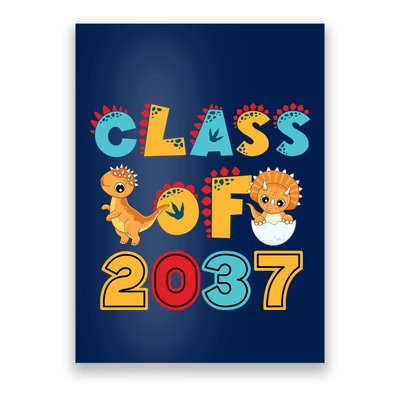 Class Of 2037 Grow With Me Kindergarten Graduation Poster