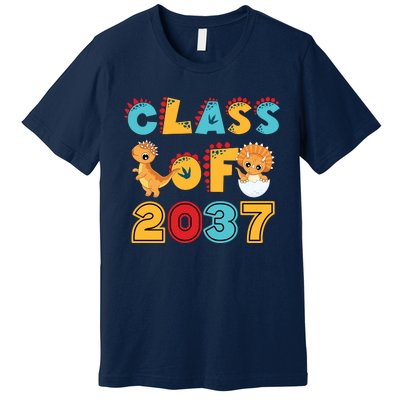 Class Of 2037 Grow With Me Kindergarten Graduation Premium T-Shirt