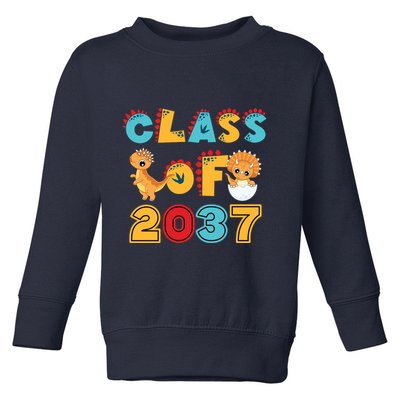 Class Of 2037 Grow With Me Kindergarten Graduation Toddler Sweatshirt