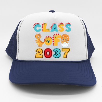 Class Of 2037 Grow With Me Kindergarten Graduation Trucker Hat