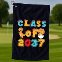 Class Of 2037 Grow With Me Kindergarten Graduation Golf Towel