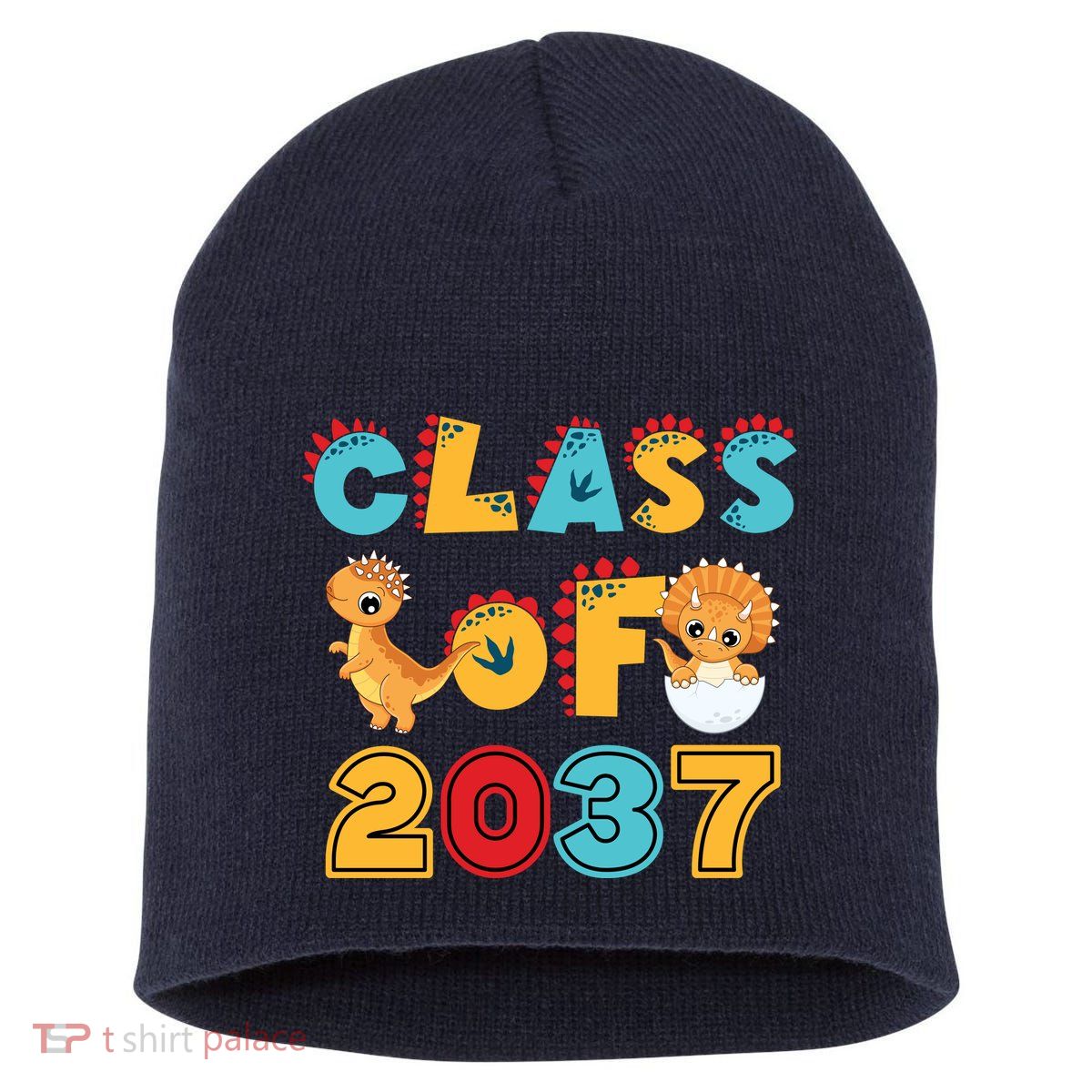 Class Of 2037 Grow With Me Kindergarten Graduation Short Acrylic Beanie