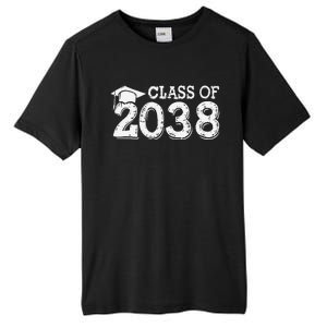 Class Of 2038 Grow With Me Handprints Space On Back Tall Fusion ChromaSoft Performance T-Shirt