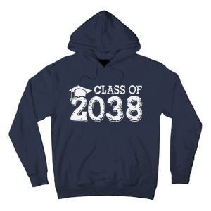 Class Of 2038 Grow With Me Handprints Space On Back Tall Hoodie