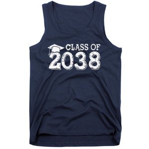 Class Of 2038 Grow With Me Handprints Space On Back Tank Top