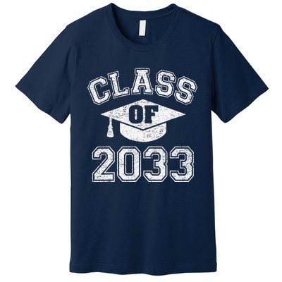 Class Of 2033 Grow With Me First Day Of Kindergarten Gift Premium T-Shirt