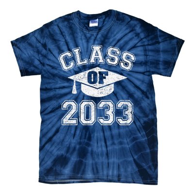 Class Of 2033 Grow With Me First Day Of Kindergarten Gift Tie-Dye T-Shirt