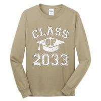 Class Of 2033 Grow With Me First Day Of Kindergarten Gift Tall Long Sleeve T-Shirt