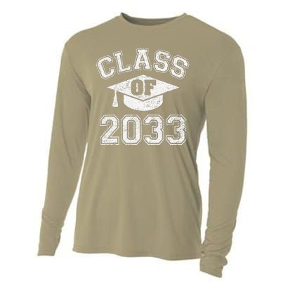 Class Of 2033 Grow With Me First Day Of Kindergarten Gift Cooling Performance Long Sleeve Crew