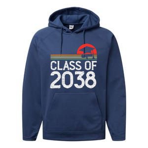 Class Of 2038 Grow With Me Kindergarten To Graduation Performance Fleece Hoodie