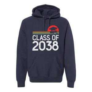 Class Of 2038 Grow With Me Kindergarten To Graduation Premium Hoodie