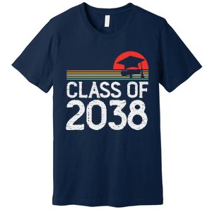 Class Of 2038 Grow With Me Kindergarten To Graduation Premium T-Shirt