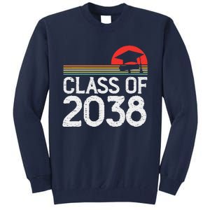 Class Of 2038 Grow With Me Kindergarten To Graduation Tall Sweatshirt