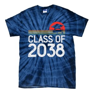 Class Of 2038 Grow With Me Kindergarten To Graduation Tie-Dye T-Shirt