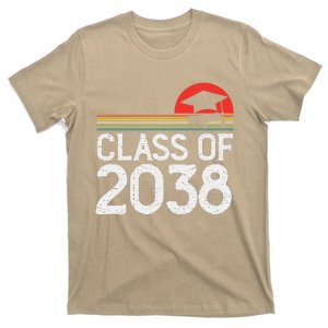 Class Of 2038 Grow With Me Kindergarten To Graduation T-Shirt