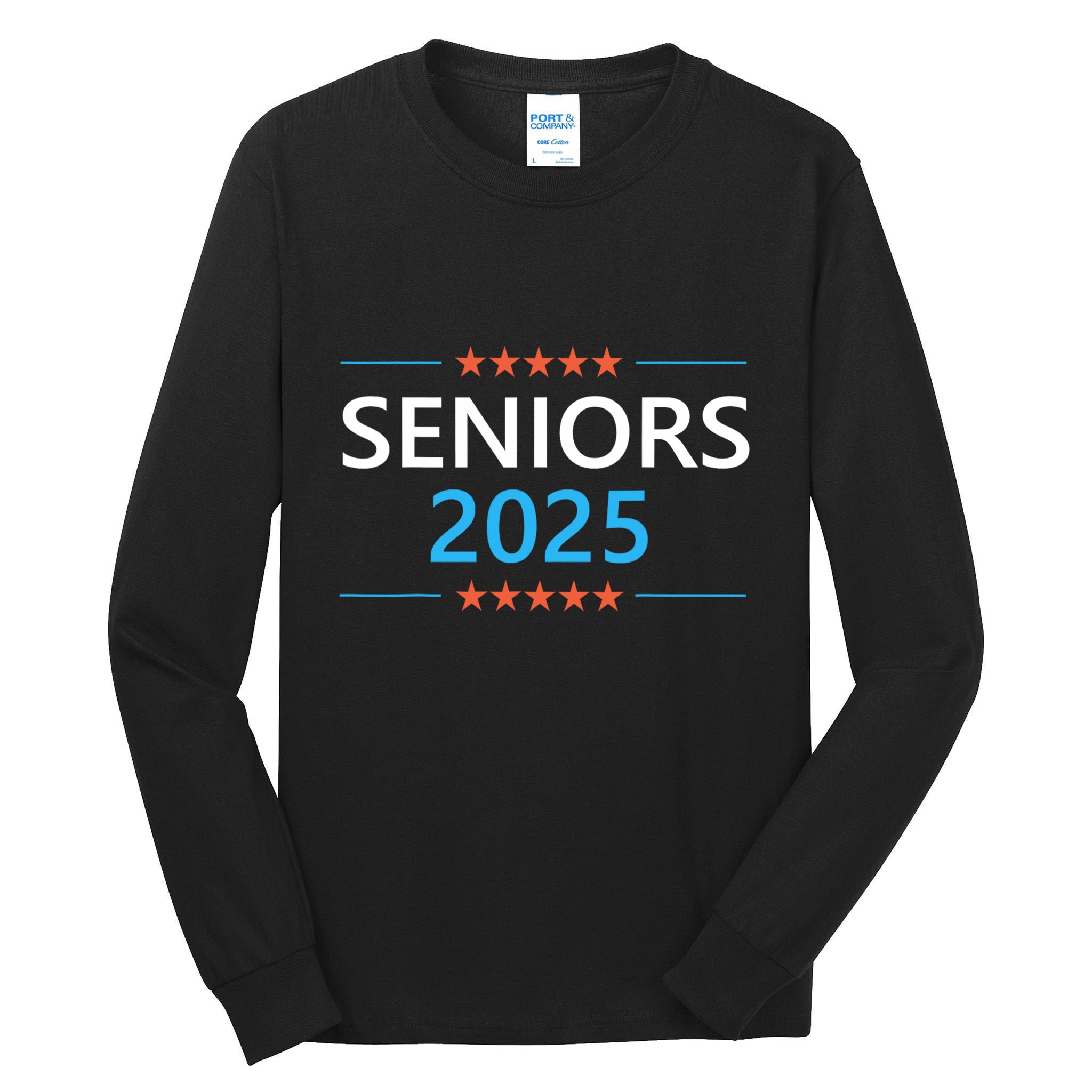 Class Of 2025 Senior Back To School Graduation 25 Graduate Tall Long Sleeve T-Shirt