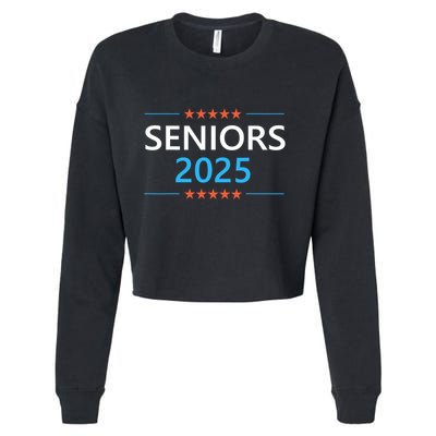 Class Of 2025 Senior Back To School Graduation 25 Graduate Cropped Pullover Crew