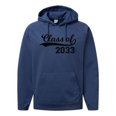 Class Of 2033 Grow With Me First Day Of School Performance Fleece Hoodie