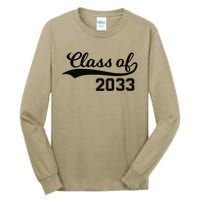 Class Of 2033 Grow With Me First Day Of School Tall Long Sleeve T-Shirt