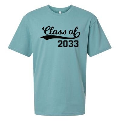 Class Of 2033 Grow With Me First Day Of School Sueded Cloud Jersey T-Shirt